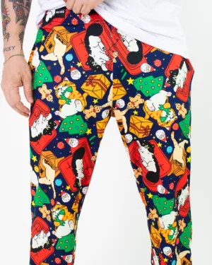 Gatos Navideños Pantalón - Unisex